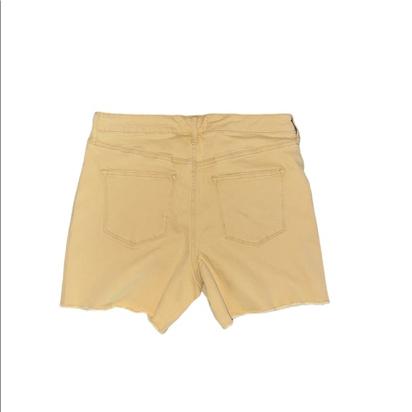 Sonoma NWT High Rise Button Fly Yellow Raw Hem Shorts perfect for summer Size:12 - Picture 4 of 10